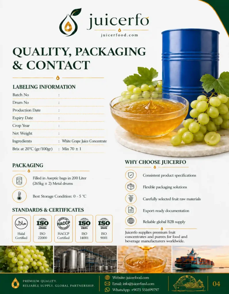 White Grape Concentrate Catalog - Page 04