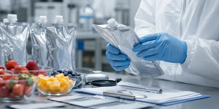 Fruit juice concentrate samples and laboratory quality documents prepared for batch authenticity testing